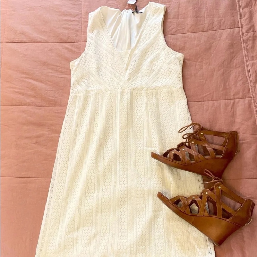 Dress Barn White Lace Dress
